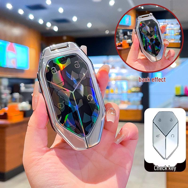 Чехол для ключа и металлический брелок для BYD Formula Leopard 3, 5 и 8