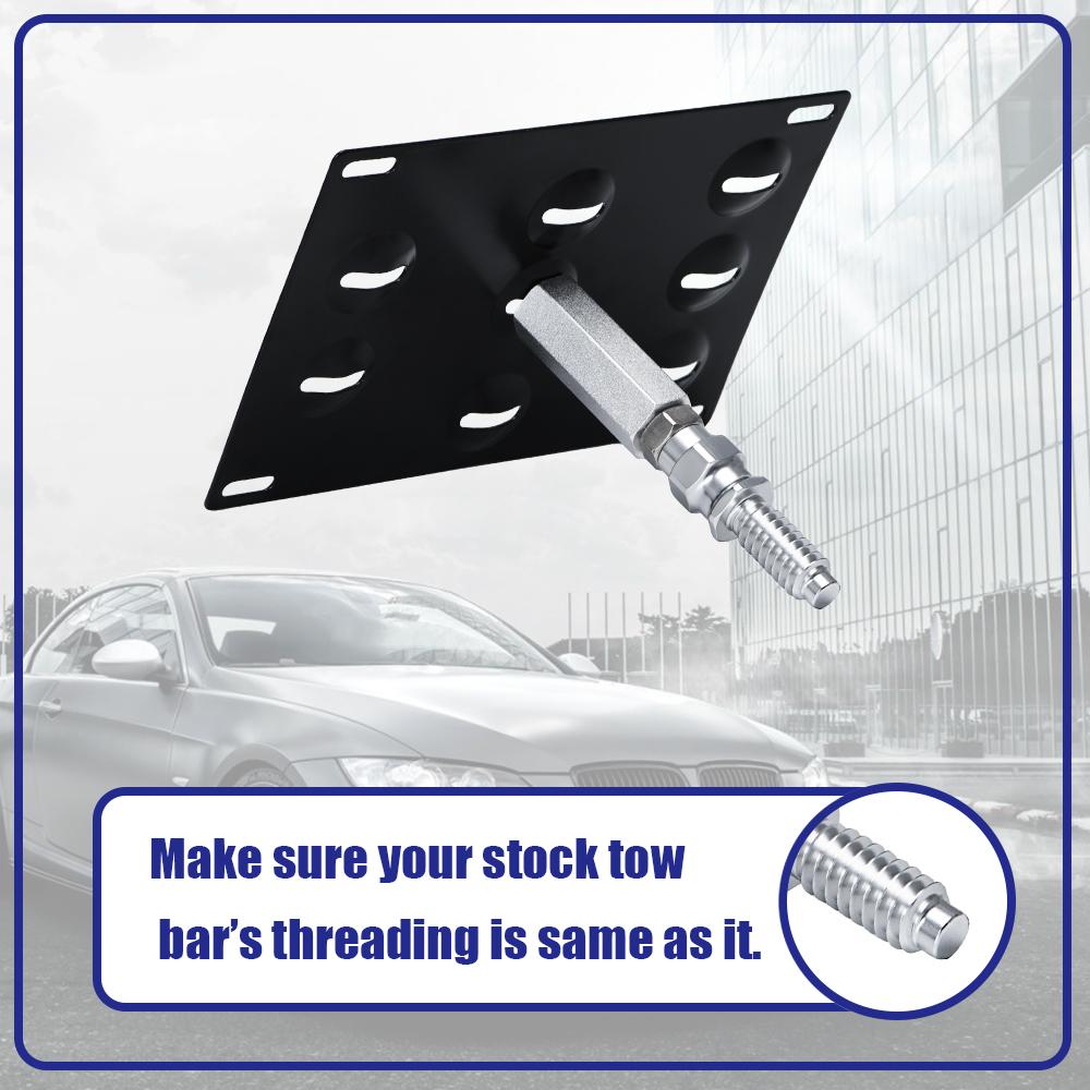 Передний бампер Буксировочный крюк Держатель кронштейна для крепления номерного знака для 06-13 BMW E92 E93 325i E70 X5 и 01-15 Mini Cooper R50 R52 R53