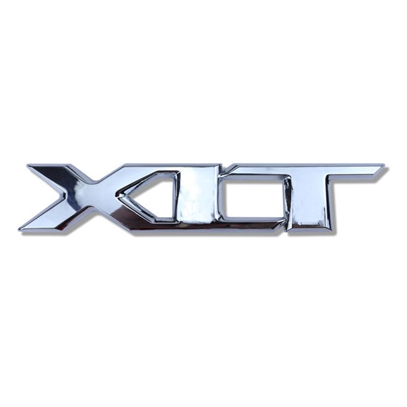 Car 3D Metal XLT Logo Letter Trunk Body Badge Emblem Decals Sticker For Ford F150 F-150 Ranger T6 XLT Decoration