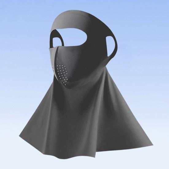 Защитная маска для лица Однотонная Регулируемая посадка Превосходная воздухопроницаемость Защита от солнца Растягивается Защита от УФ