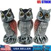 Чучело птицы, поддельная скульптура совы, вращающаяся голова, сова, чтобы пугать птиц, 10,5-дюймовый природный враг, рогатый отпугиватель вредителей
