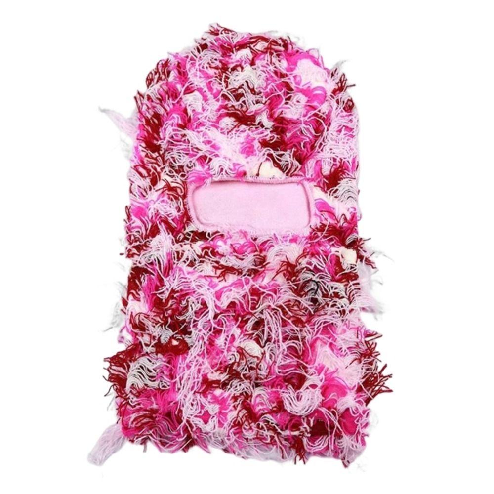 Лыжная маска на все лицо, Балаклава, вязаная шапка на Хэллоуин, шапка-бини, женские шапки