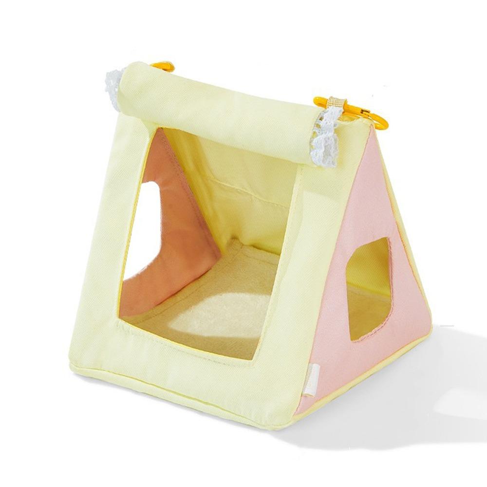 Bite Resistant Hanging Parrot Nest Breathable Net Bird House Triangle Bird Hammock Bird Cage
