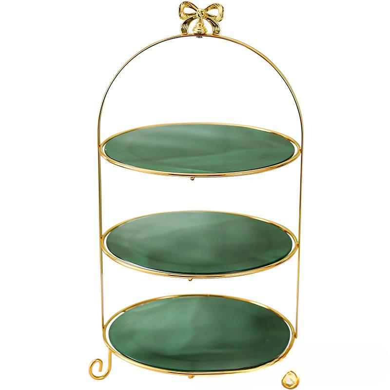 Light Luxury Multi-layer Cake Stand Afternoon Tea and Snack Stand Wedding Supplies Table Stand Cosmetic Storage Stand
