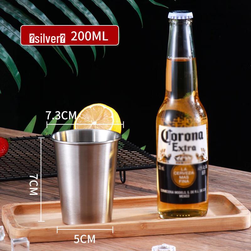 Anyi Portable Outdoor 304 Stainless Steel Single Layer Cup