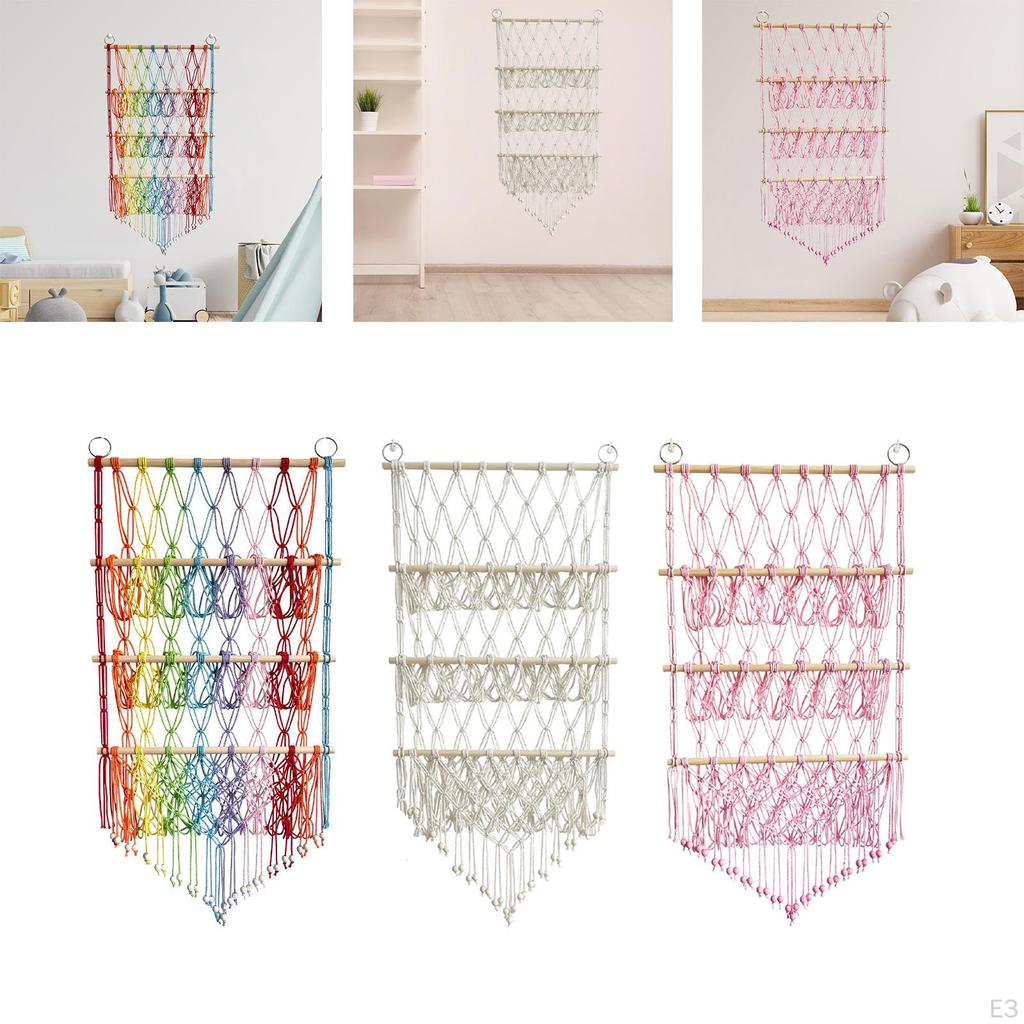 Сетка для чучел животных, богемный декор, ручная работа, настенное крепление, хранение, игрушка