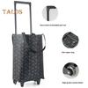 Grocery Cart with Wheels Collapsible Rolling Shopping Cart 2-in-1 Folding Design Portable Bag Waterproof Stair Climbing Telescoping Trolley Tote Bag