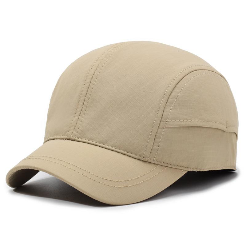 Summer Retro Short Brim Baseball Cap Men Women Outdoor Sports Quick-Drying Cap Sunscreen Cap