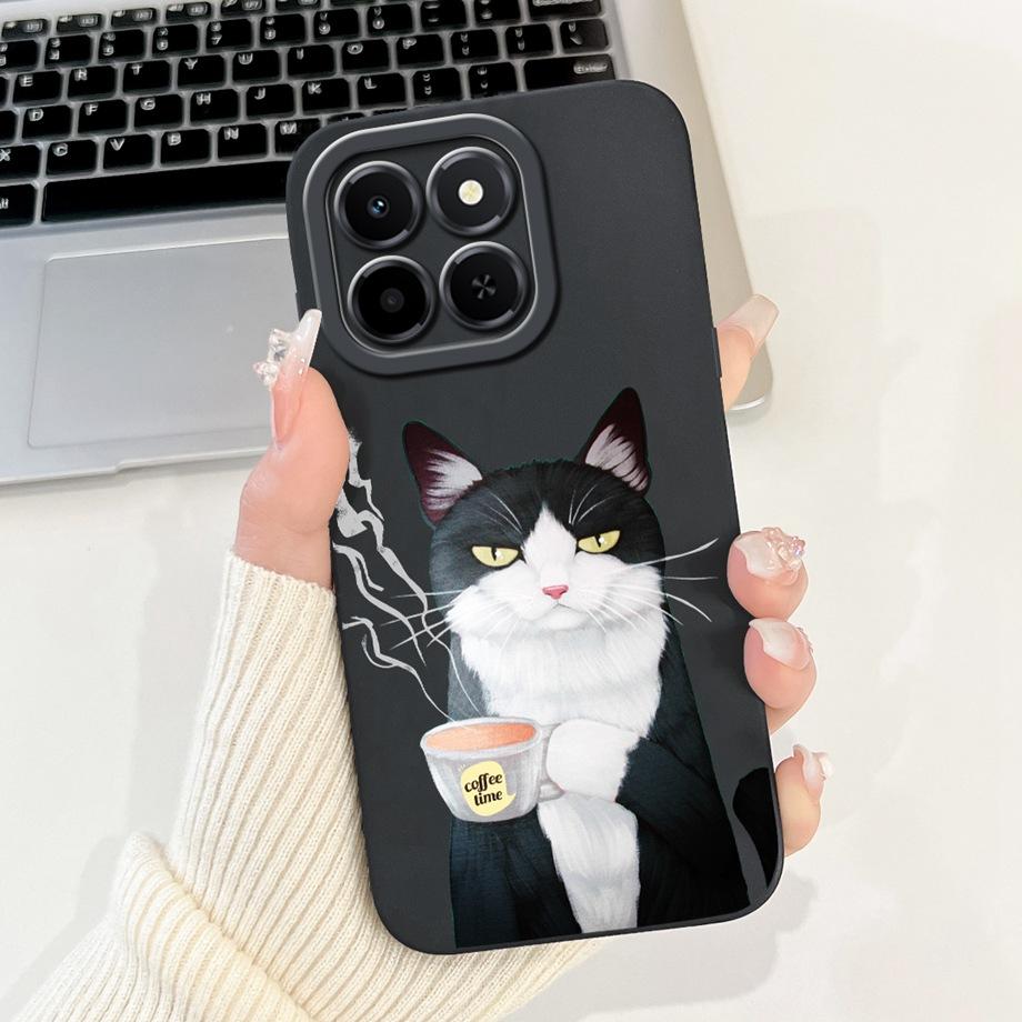 Чехол для Honor X6c Новая Мода Мультяшный Люксовый Девичий Рисунок Funda Для Huawei Honor X6C X6 C X 6C Чехол Матовый Жидкий Силикон