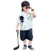 Boys' 2026 Summer Fashion: 3D Flower Print Short Sleeve Shirt & Shorts Set