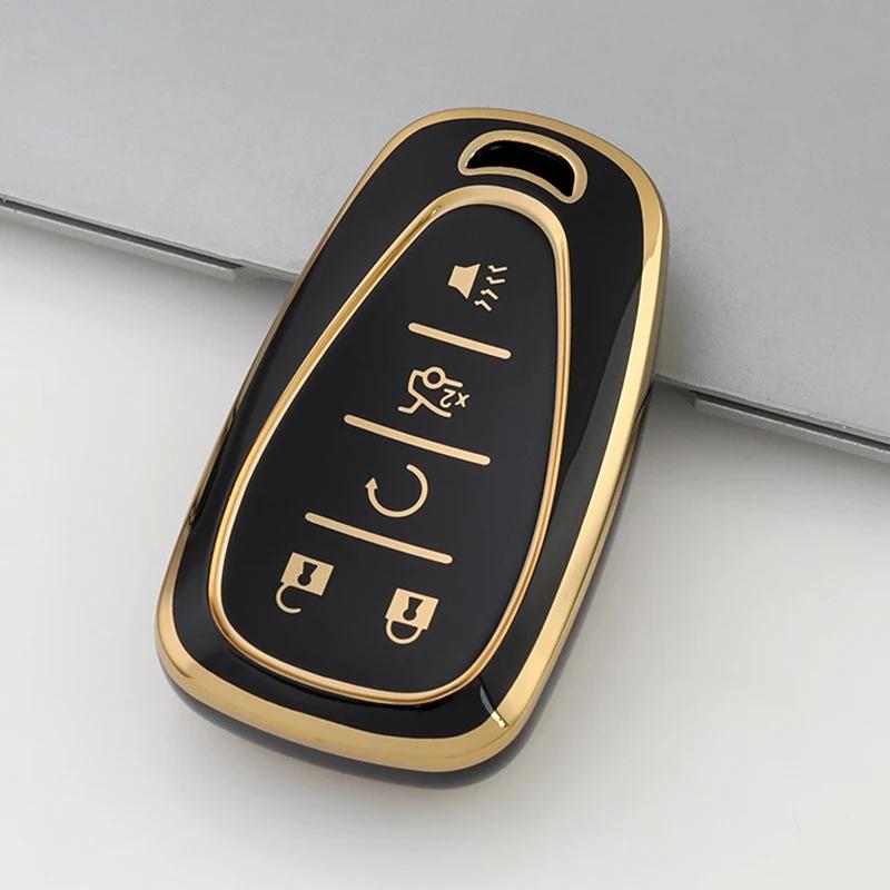 For Chevrolet Car Key Case Cover Volt Bolt Trax Malibu Blazer Traverse Onix Equino Orlando Cruze Spark Sonic Camaro Shell Fob