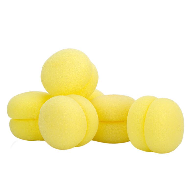 6 шт. Новые губчатые бигуди, поролоновый клубничный шарик, милый инструмент для моделирования крупных волн, аксессуары очень мягкие и не повреждают волосы