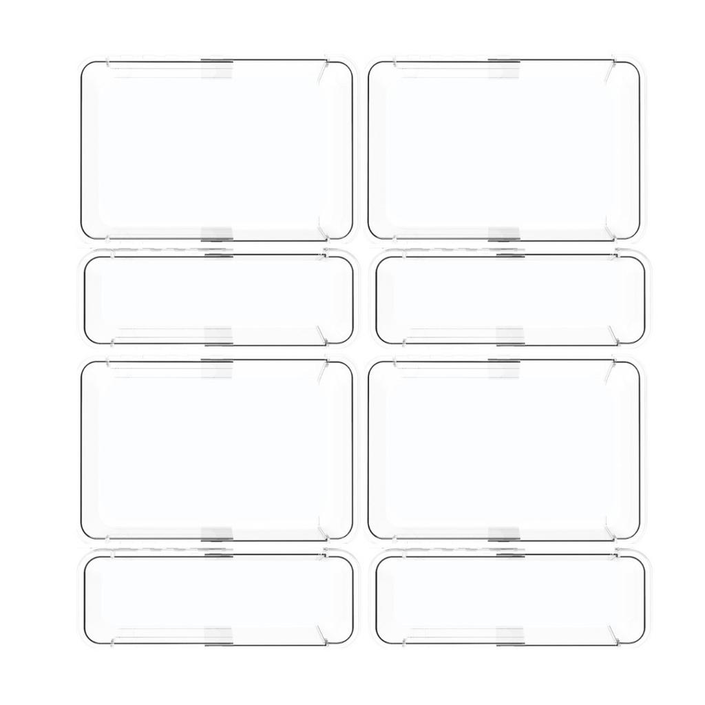 Прозрачный разделитель для ящика, коробка для хранения, свободно расширяемая и штабелируемая, настольная для организации мелочей, коробка с отсеками для хранения