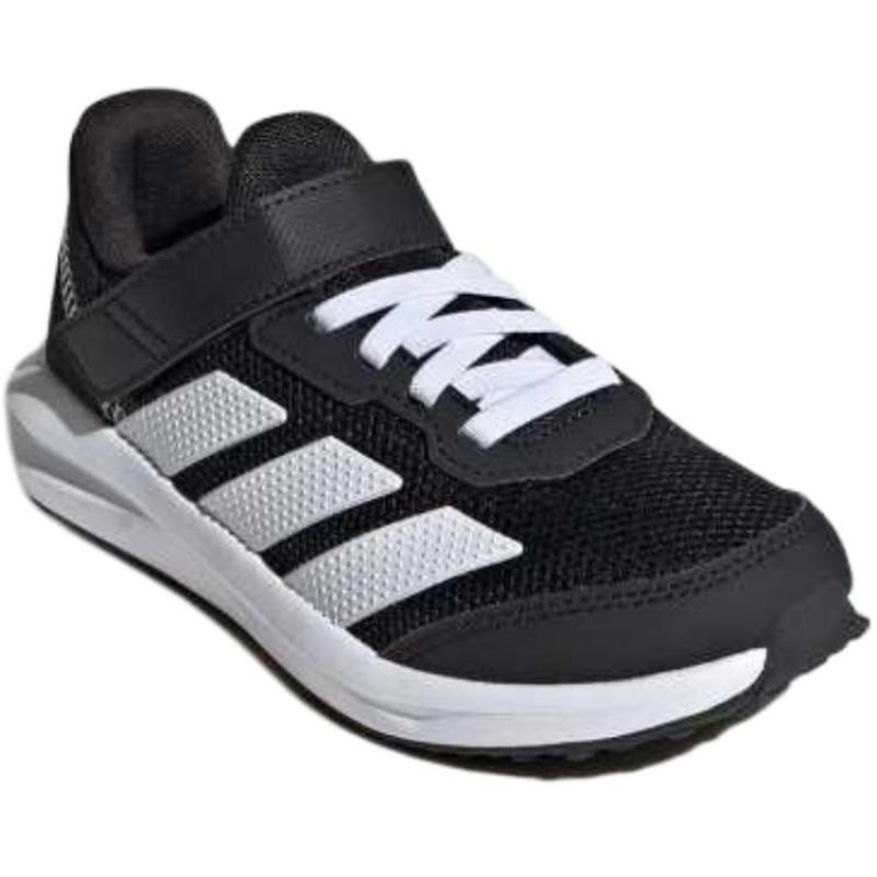 adidas Faito Устойчивые к истиранию Низкие Детские Повседневные Кроссовки Черно-Белые Детские Кроссовки JQ9517