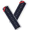 50W 18V Flexible Monocrystalline Solar Panel Kit with Controller for RVs & Boats, Waterproof, Compatible with 100W/200W Systems