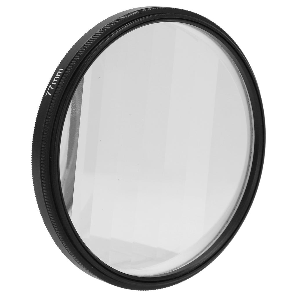 77mm Linear Prism Lens Filter Glass Prism Foreground Blur Lens Filter for Camera Photography