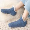 Machine Weaving V-Mouth Fluffy Slipper Socks Velvet Sleep Socks Indoor Warm Socks  Unisex