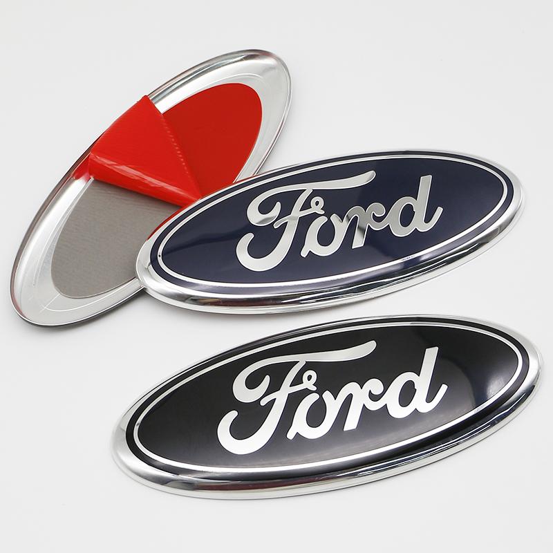 3D Aluminum Front Rear Badge Emblem Overlay 22.5cm For Ford F150 Ranger Explorer Transit Auto Truck Tuning Styling Accessories
