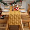 Christmas Table Runner Soft Plush Jacquard Christmas Tree Table Runner Solid Color Sequin Xmas Table Runner for Dining Table Home Dinner Party Decor