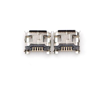 10 шт., простая в использовании розетка Micro USB типа B, 4 фиксированных вертикальных ножки