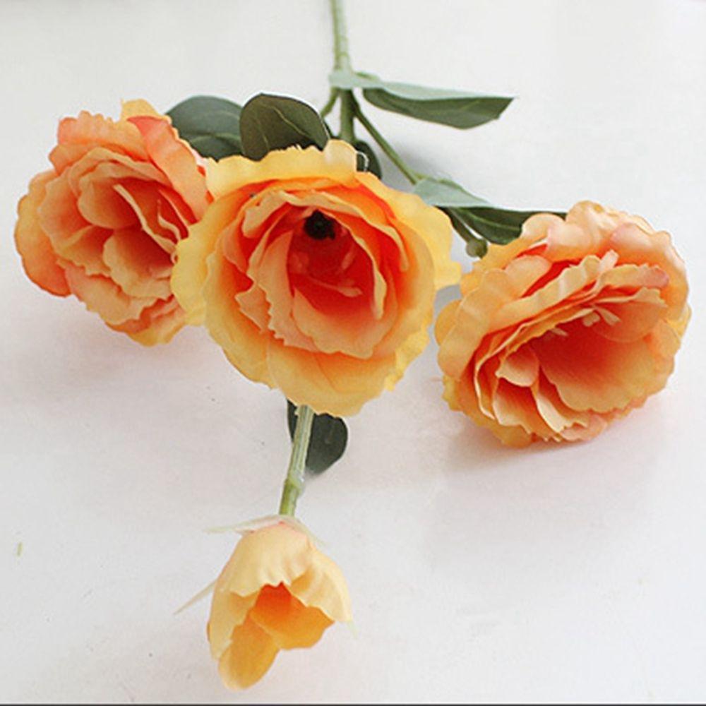 Home Table Decor DIY For Wedding Photo Props Bouquet Eustoma Fake Floral Artificial Flower