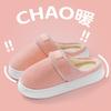 Outer Shoes Household Thermal Fleece Home Slippers Cotton Shoes Women's Non-slip Thick-soled Plush Winter Cotton Mop