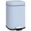 12L Modern Boxy Metal Home Kitchen Bin Light Blue