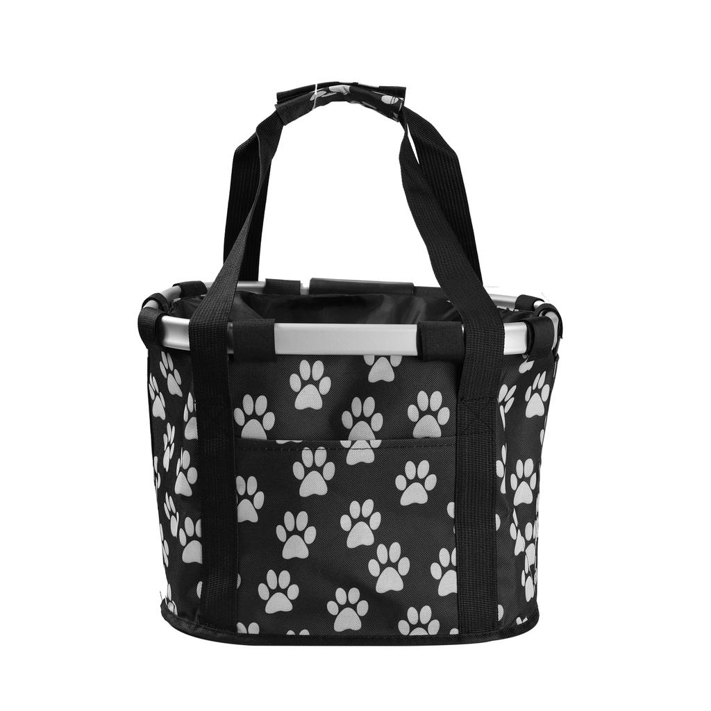 Съемная корзина для велосипеда, передняя сумка для велосипеда, сумка для домашних животных, парусиновая передняя сумка, рама из алюминиевого сплава, корзина для домашних животных