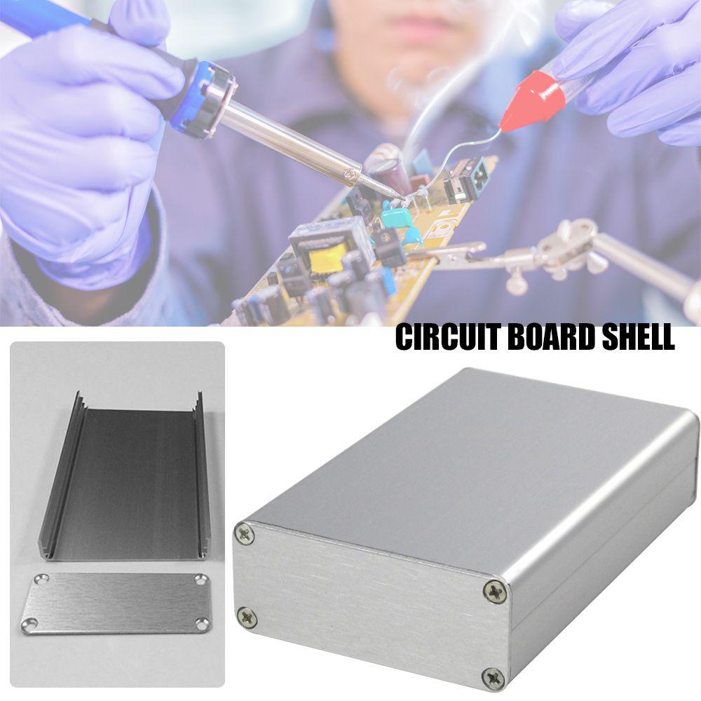 Silver Tool 50*80*20mm Circuit Board Shell Power Case Electronic Project Box Enclosure Case