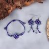 Аниме K-pop Охотники на демонов Косплей Плетеный веревочный браслет Серьга Унисекс Ювелирные аксессуары Подарок