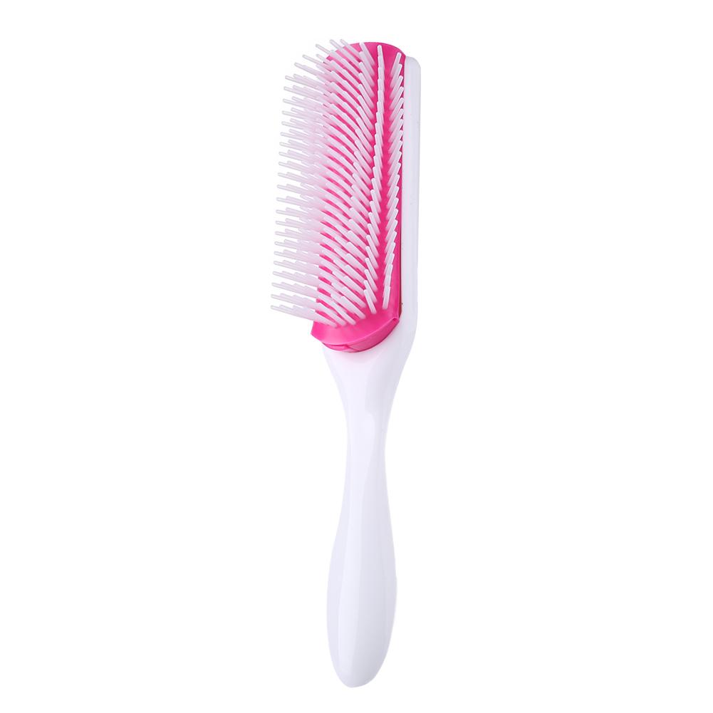 9 Rows Styling Hair Brush Straight Curly Hair Detangling Comb Women Men Scalp Massage Combs Home Barber Salon Detachable Hairbrush