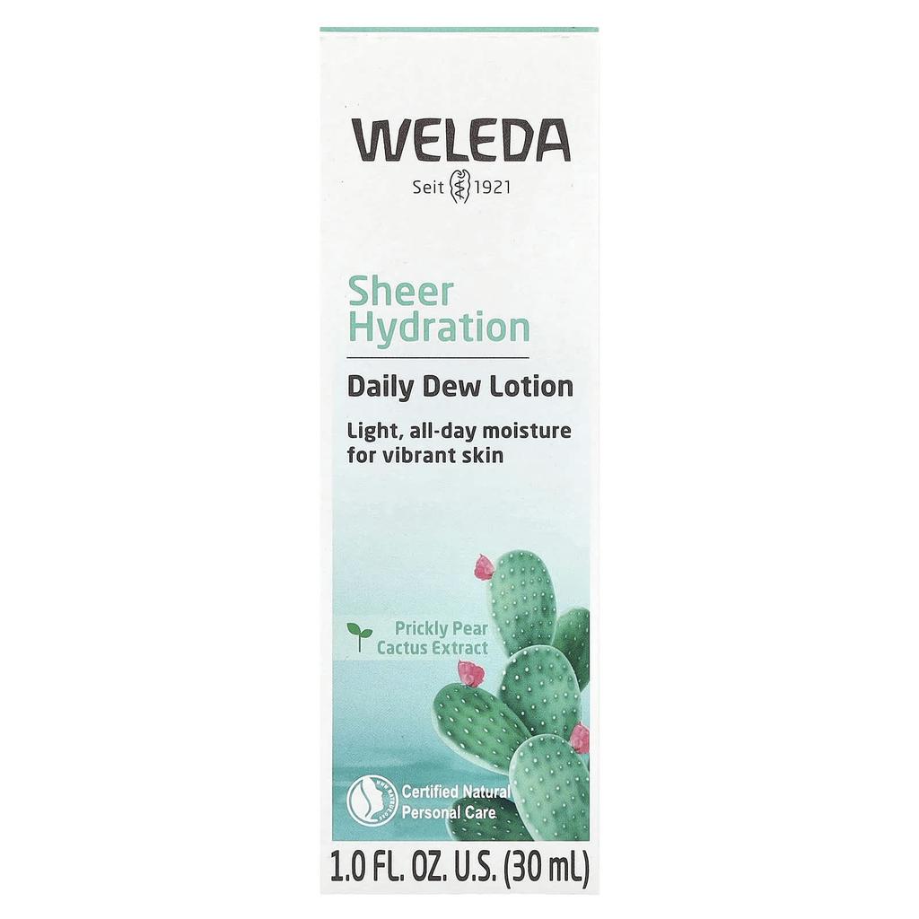 Weleda Shea Hydration, лосьон для ежедневного ухода, экстракт кактуса опунции, 1 жидкая унция (30 мл)