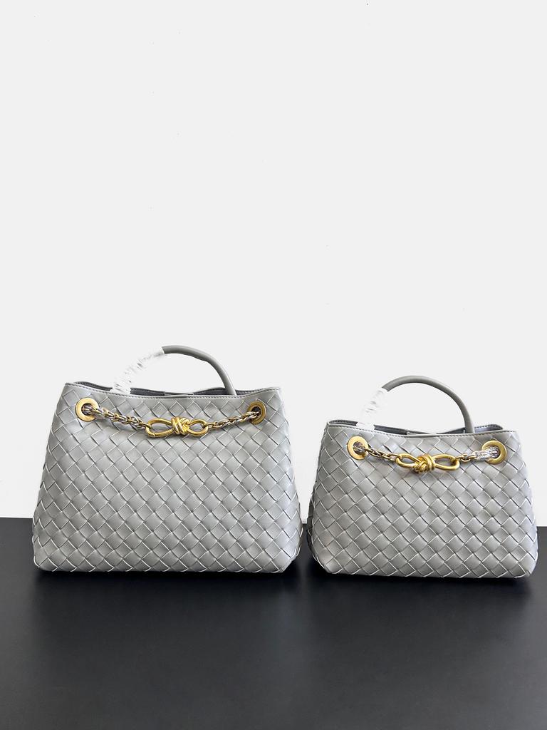 New Woven Bow Large Capacity Leather Shoulder Bag For Women Single Shoulder Diagonal Cross Handbag