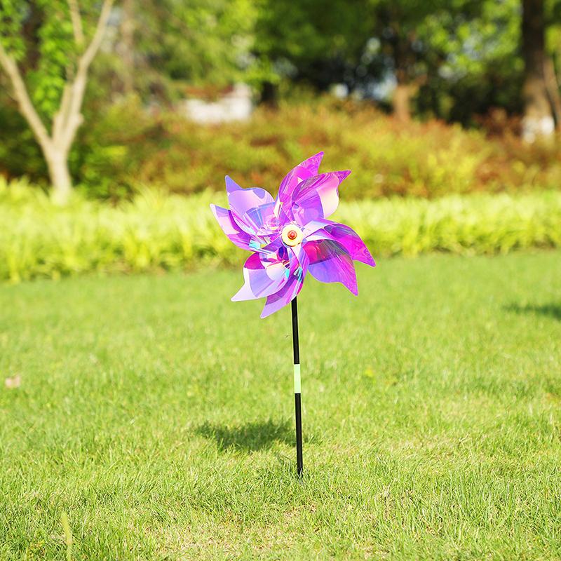 1 шт. Защита сада и огорода отпугиватель птиц светоотражающая ветряная мельница отпугиватель птиц анти-птицы ветряная мельница спиннер детская ветряная мельница