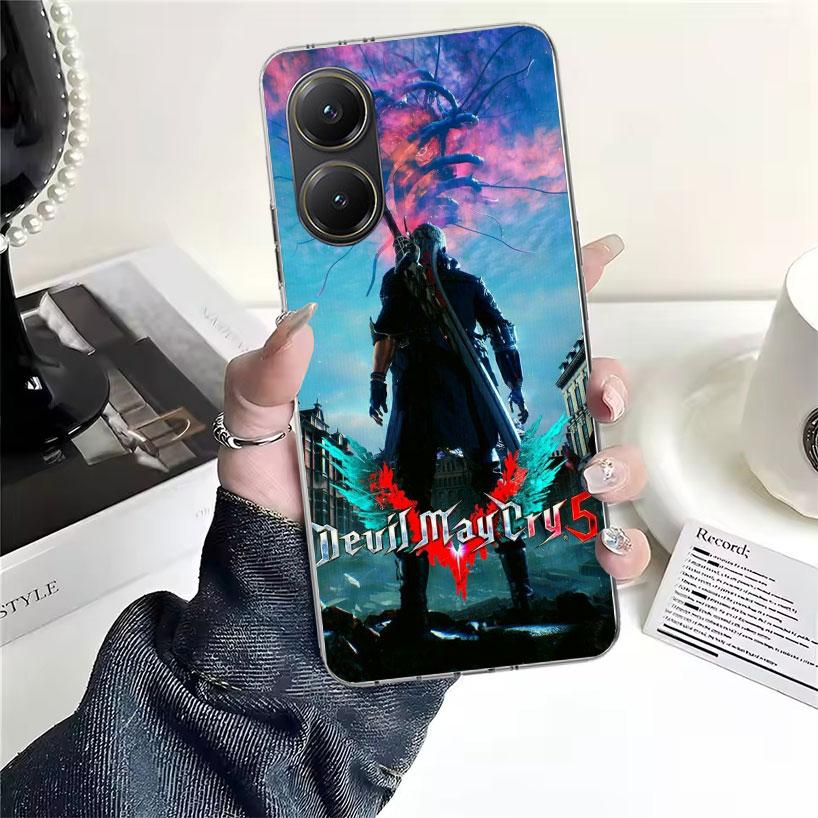Чехол для телефона D-Devil May Cry 5 Мягкий чехол для Xiaomi Redmi 15C 15 13C 13 Poco X5 X6 X7 F7 Ultra M7 12C 12 10 10C 9C 9A 9T 9 Fundas
