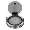 10 Inch Boat Round Porthole Window Inward Opening Stainless Steel Tempered Glass Porthole Window with Screen and Fixed
