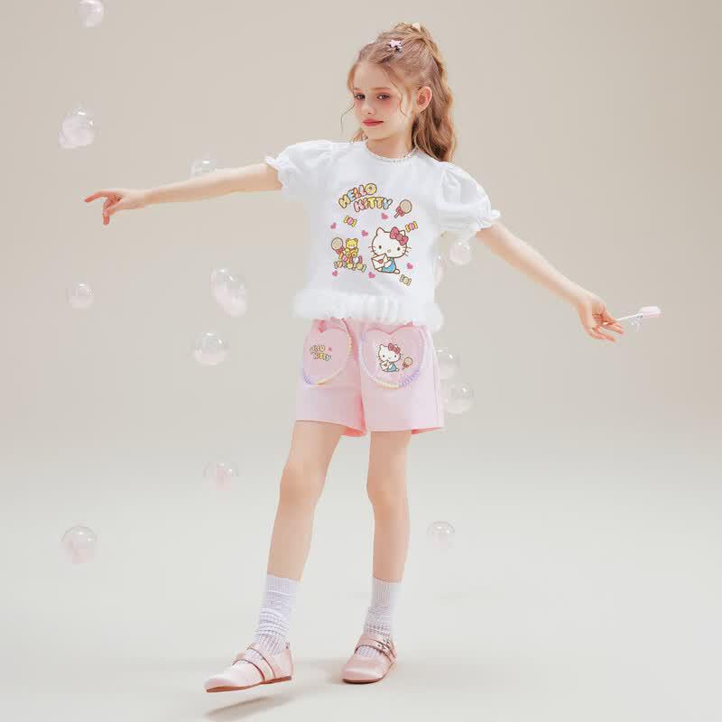Hello Kitty Летний комплект: футболка и шорты для девочек (2026)