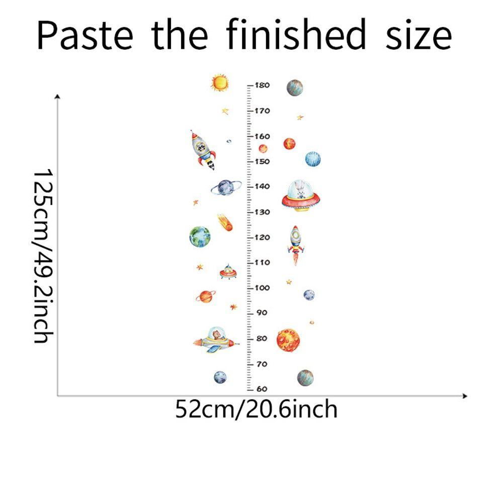 Товары для ухода за больными Астронавт ПВХ Детские наклейки на стены в детской комнате Наклейки на стены для измерения высоты Наклейки на стены для детей Линейка для измерения высоты