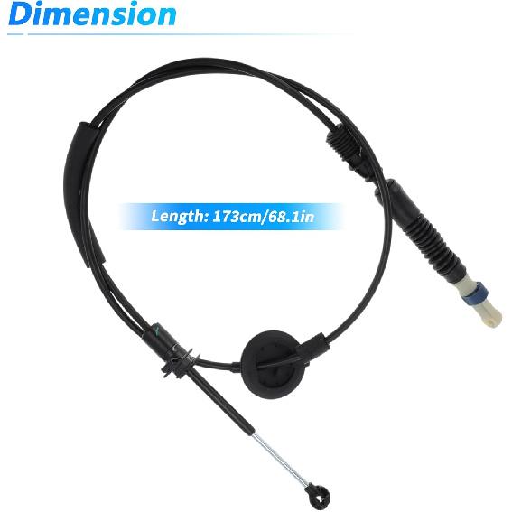No.25800702 Automatic Transmission Gear Shift Cable for Hummer H3 2006-2010 for Humber H3T 3.7L 2009-2010 A/T Range Lever Shift Control Cable Auto