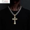 Хип-хоп новый большой крест кулон мужской шейный цепочка кристалл ожерелье для женщин Iced Out чокер ожерелья для женщин