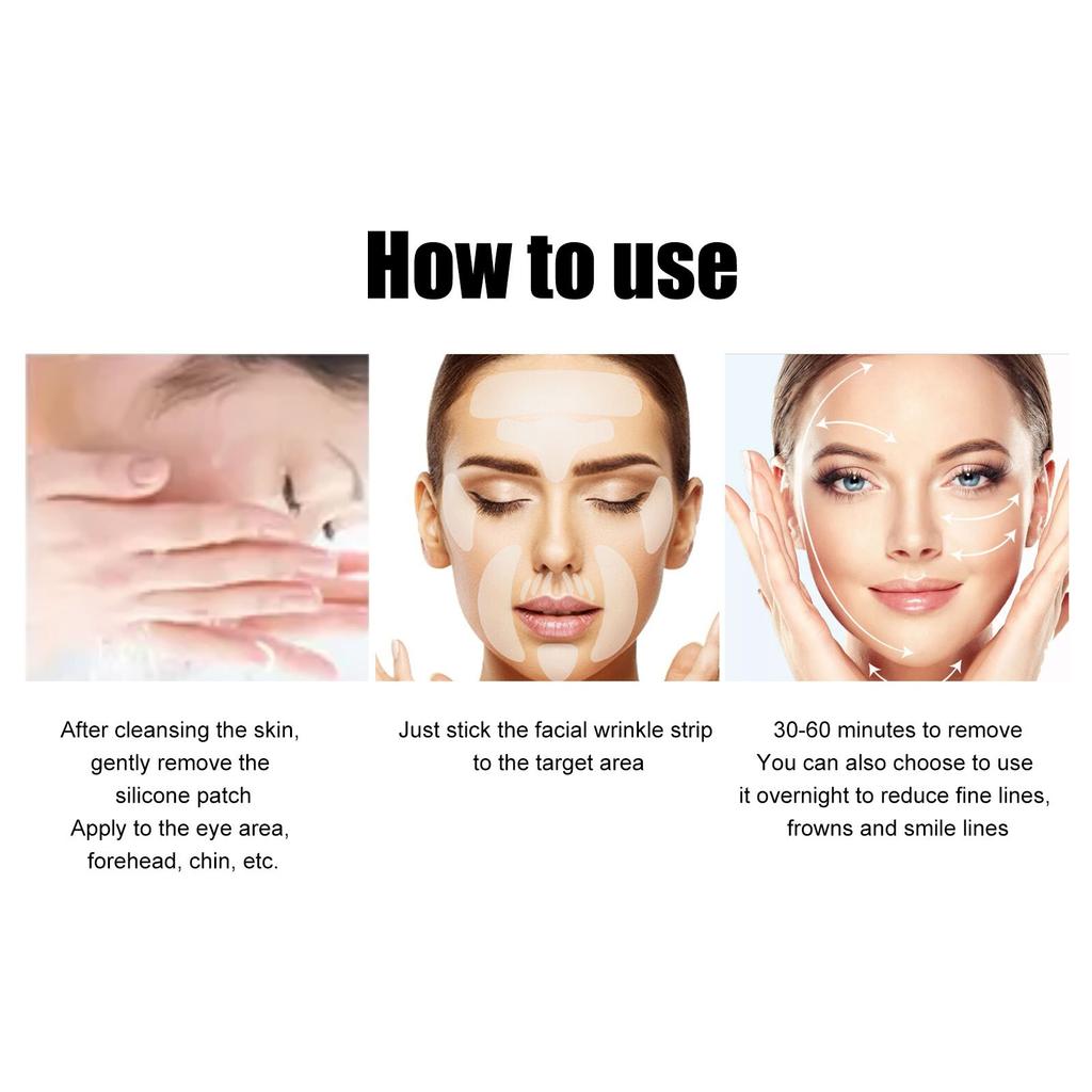 Пластыри для лица и лба от морщин Ageverse Face Patches Non Wrinkle Gel Pad Set Desire Neck Eye Face Pad Removal Patch