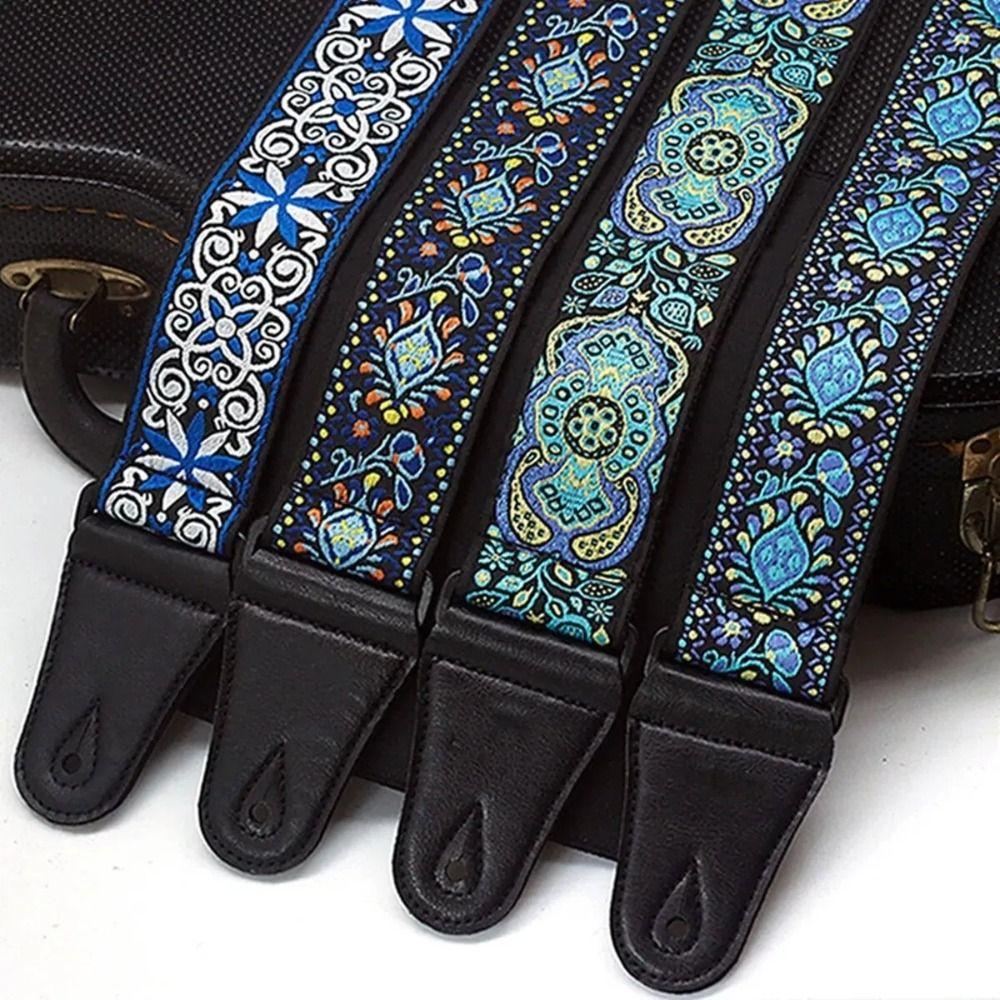 Vintage Guitar Strap Adjustable Guitar Shoulder Belt Electric Guitar Belts Guitar Accessories