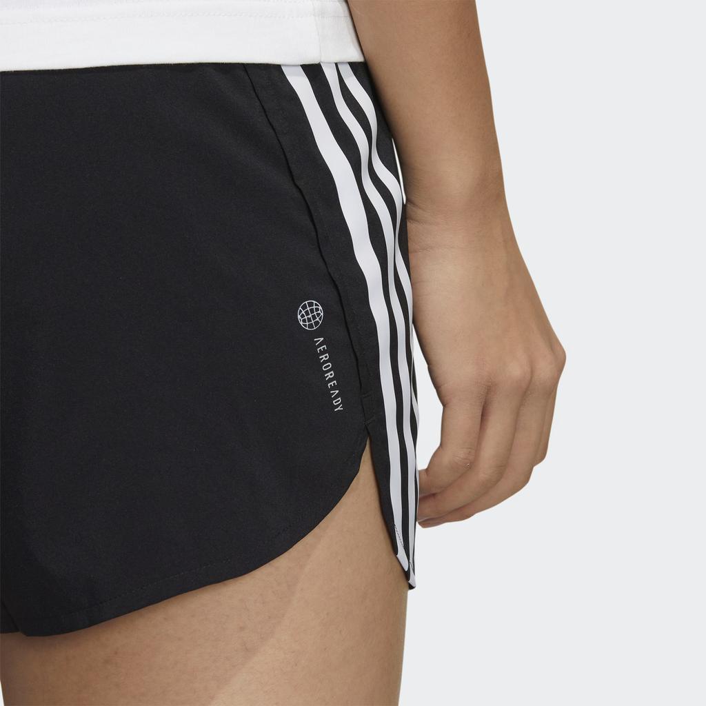 adidas Шорты Icons 3-Stripes для бега, удобные, тренировочные, спортивные, женские, черные, HJ9888