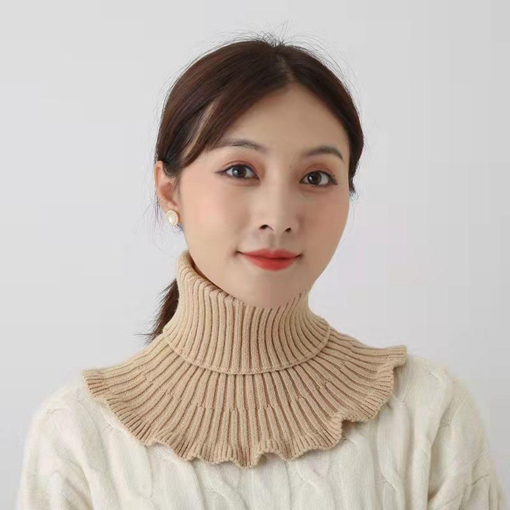 Windproof Scarf Detachable Neck Warmer Fashion Turtleneck Men Women