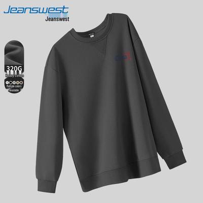 Мужская толстовка Jeanswest в китайском национальном стиле, тяжелая, свободного кроя