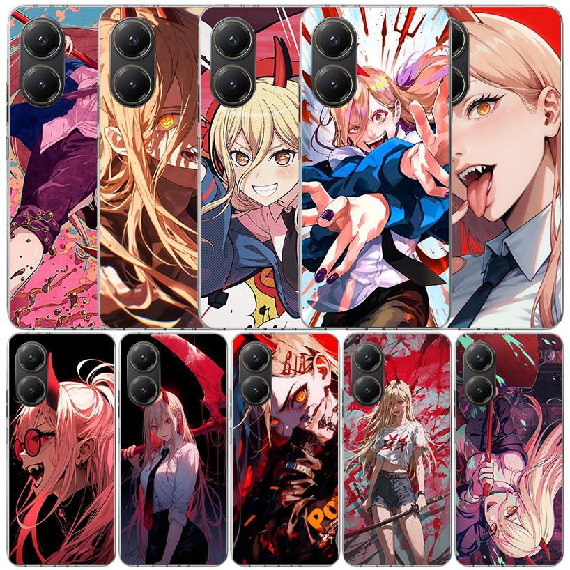 Чехол для телефона C-Chainsaw Man Power для Xiaomi Poco F7 Ultra X5 X6 X7 Pro M7 Redmi 15C 15 13C 13 12C 12 10C 10 10A 9 9C 9A 9T