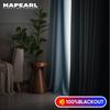1 шт. NAPEARL 100% затемняющие однотонные льняные занавески для спальни, современные шторы кольцевого типа, занавески для гостиной, домашний декор