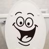 DIY Removable Smile Face Funny Bathroom Toilet Seat Art Wall Sticker Home Decor