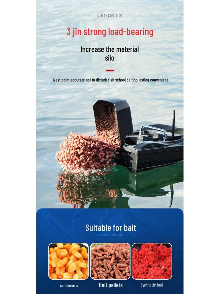 500m High-Power Wireless Intelligent Bait Boat for Fishing