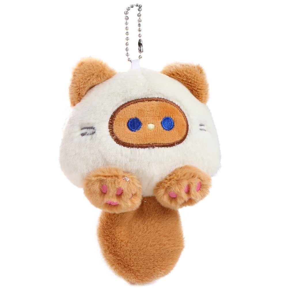 Плюшевая Плюшевая Кошка Брелок Хлопок ПП Плюшевая Кошка Кукла Подвеска Пищащая Кошка Плюшевый Брелок Рождественский Подарок